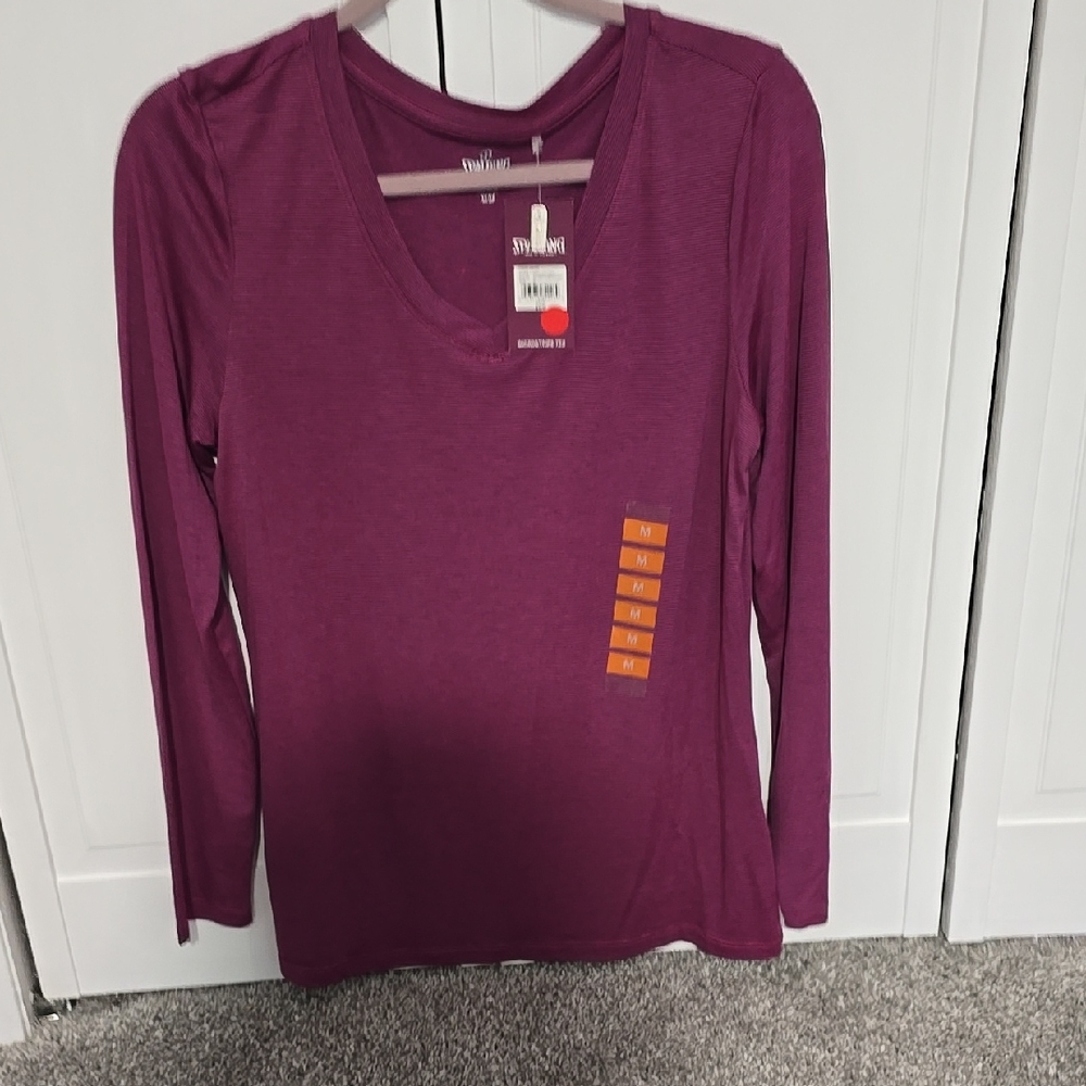 Stylus Women's Purple Long Sleeve Top NWT size medium